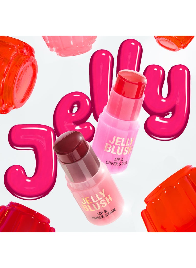 REVOLUTION Makeup Revolution Jelly Blush Stick Lip & Cheek Stain – Strawberry Pink - Image 3