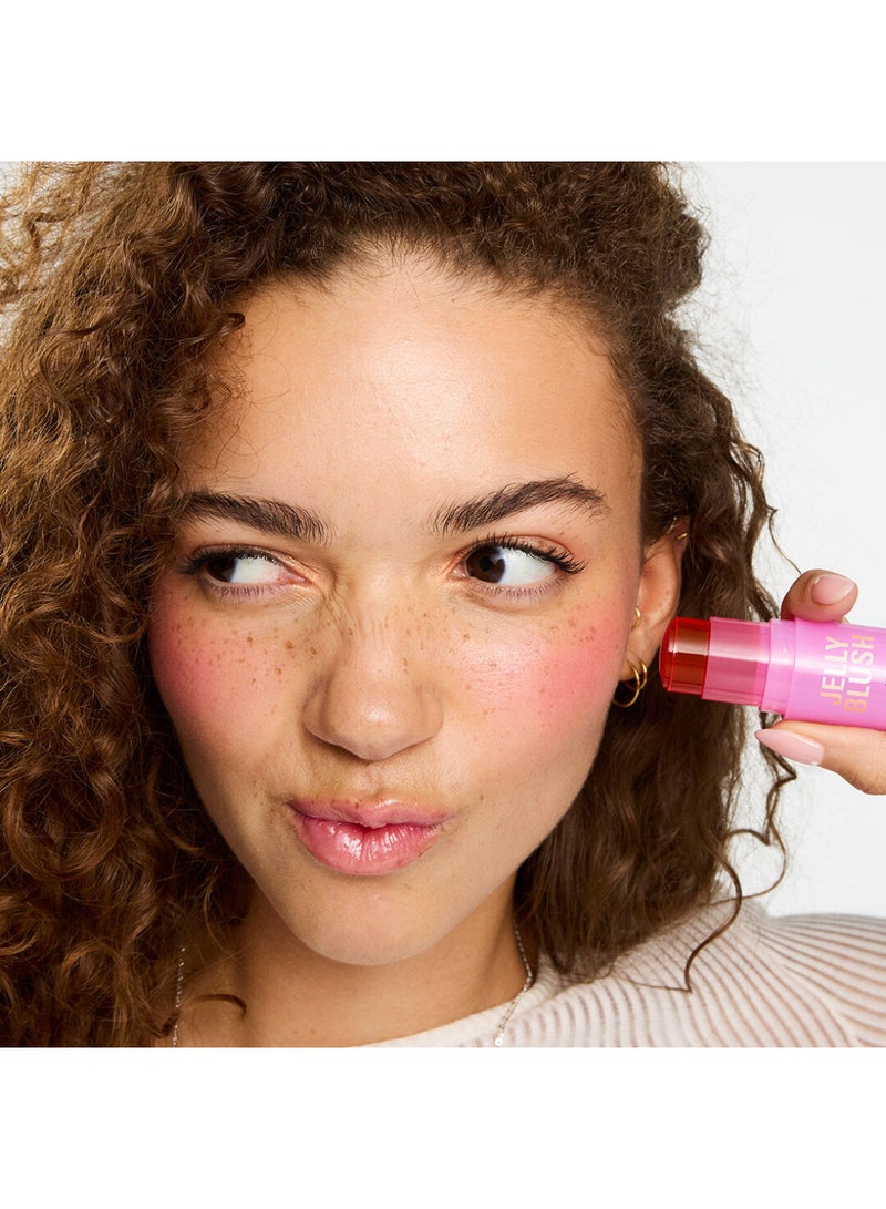 REVOLUTION Makeup Revolution Jelly Blush Stick Lip & Cheek Stain – Strawberry Pink - Image 4