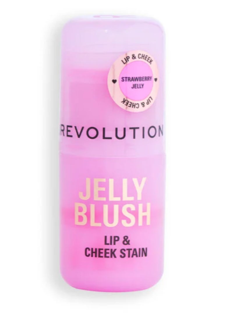 REVOLUTION Makeup Revolution Jelly Blush Stick Lip & Cheek Stain – Strawberry Pink - Image 1