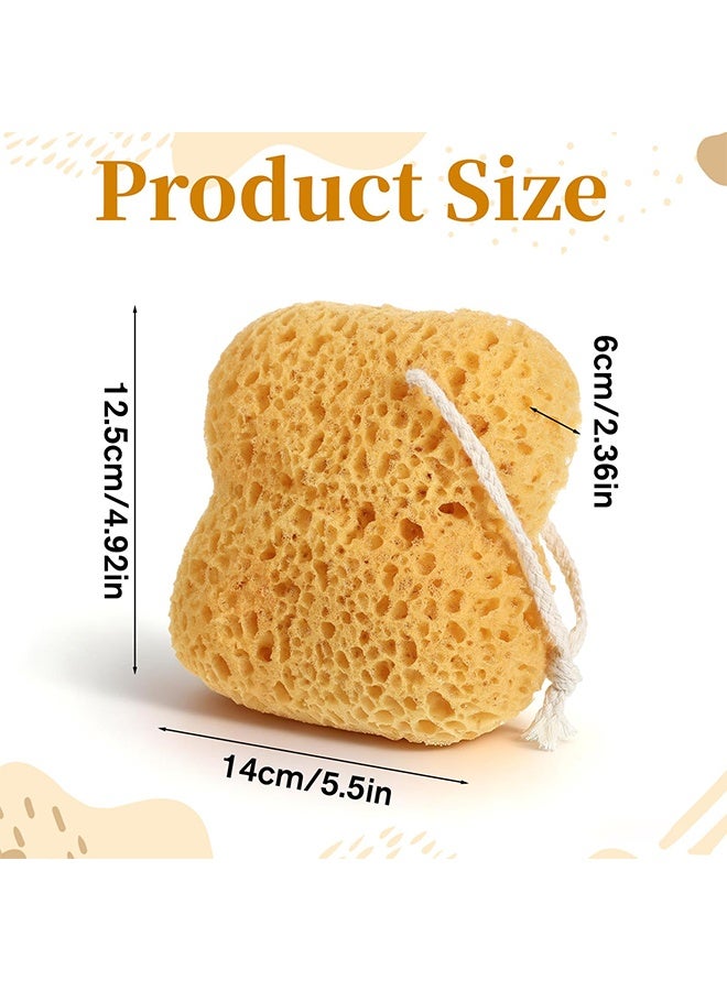 2PCS Large Natural Sea Sponge Set, Ultra Soft Exfoliating Body Shower Sponges Dense Foam for Gentle Deep Cleansing - Image 2