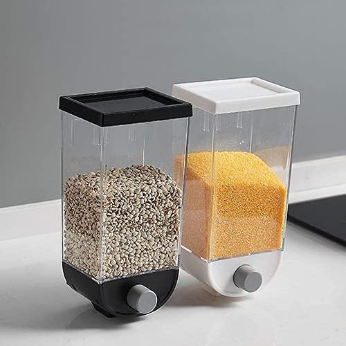 KREZON KREZON Push Button Wall Mount Container Save Space on Kitchen Counter Table Drawer Desk CupboardKitchen Storage Containers Air Tight Transparent Wall Mount Multicolor 1 - Image 2