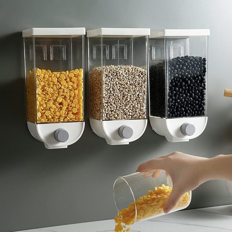 KREZON KREZON Push Button Wall Mount Container Save Space on Kitchen Counter Table Drawer Desk CupboardKitchen Storage Containers Air Tight Transparent Wall Mount Multicolor 1 - Image 4
