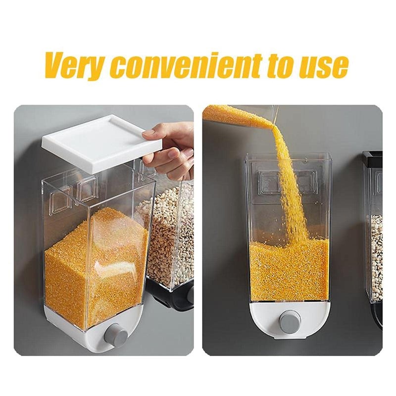 KREZON KREZON Push Button Wall Mount Container Save Space on Kitchen Counter Table Drawer Desk CupboardKitchen Storage Containers Air Tight Transparent Wall Mount Multicolor 1 - Image 3