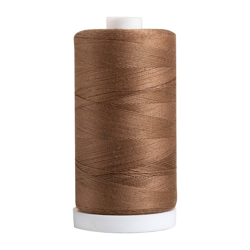 Connecting Threads Brown 100% Cotton Thread for Sewing, Quilting, and Crafting - 50-Weight - 1200 Yard Large Spool (Brown) - Image 2