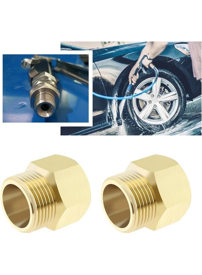 ECSiNG 3Pcs Pressure Washer Coupling M22X1.5 Male To M22X1.4 Female Adapter Finish Connector Solid Brass Connector Garden Tools Accessories  - Image 3