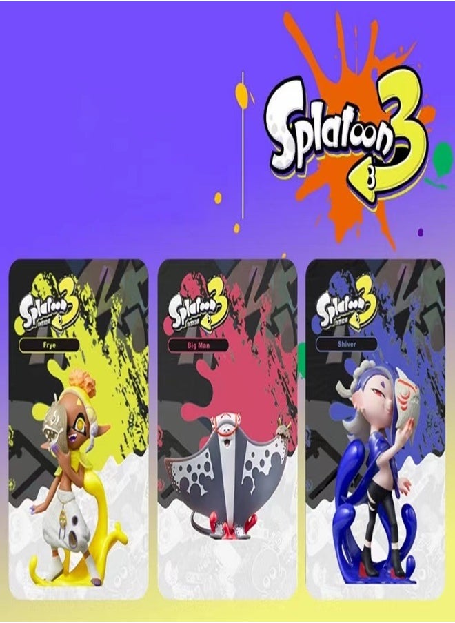 Hero Arts - 3 New Splatoon Amiibo Mini Card Sensor Card Set Linkage Card - Image 1