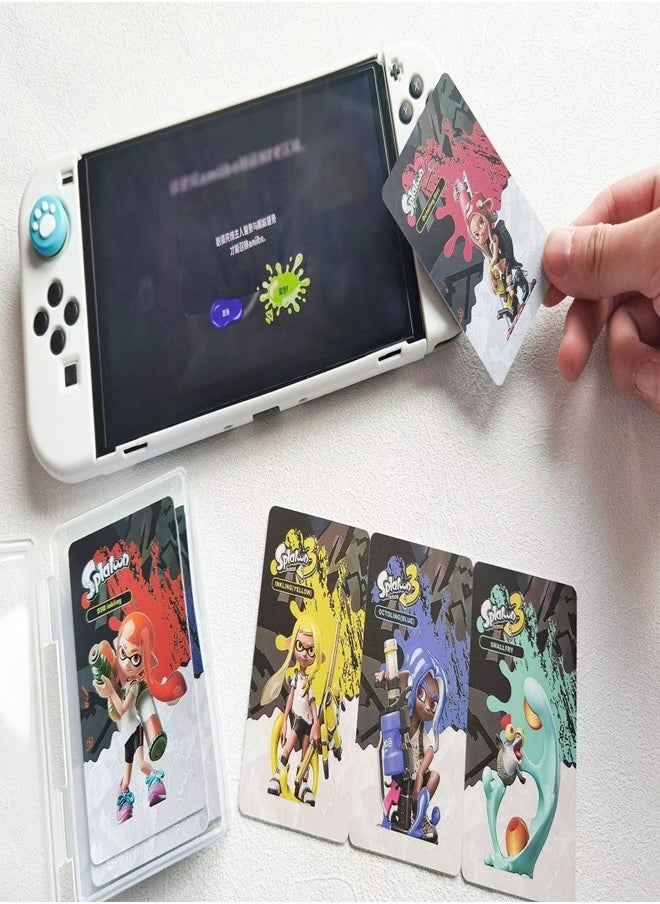 Hero Arts - 3 New Splatoon Amiibo Mini Card Sensor Card Set Linkage Card - Image 1