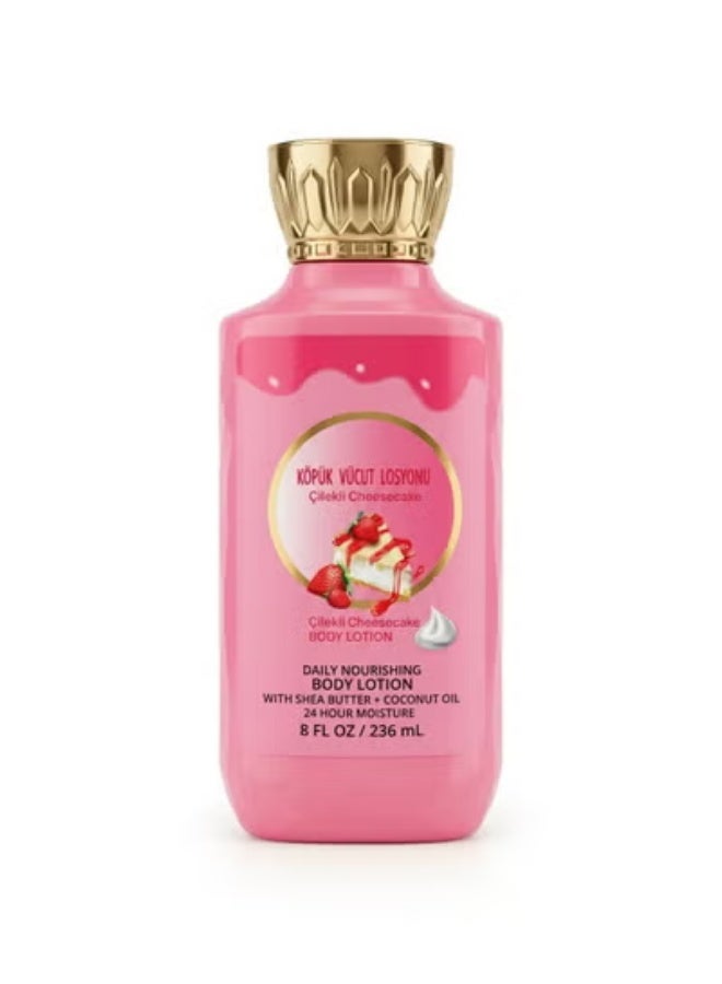 Strawberry Cheesecake Daily Nourishing Body Lotion, 24-Hour Moisture, 236ml