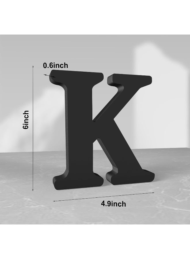 TPGP 6 Inch Black Wood Letter K For Wall Decor - Image 2