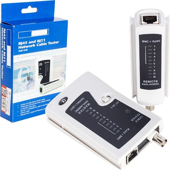 Powermaster PM-8284 RJ45 - Bnc Network Cable Tester
