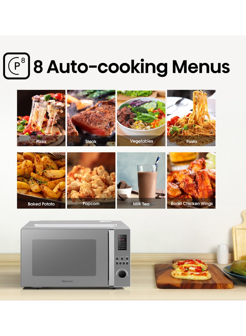 Hisense 45 Liter Microwave With Grill Preimum Silver Model H45Mom | 1 Year Warranty 45 L 1100 W H45MOMK9 Silver - Image 4