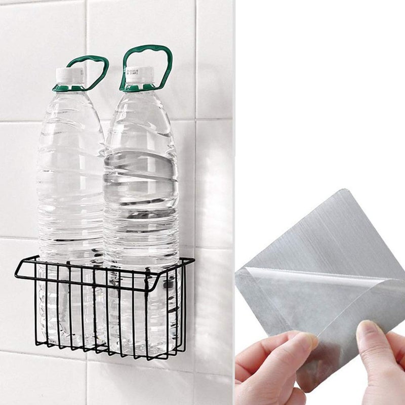 ADTALA Metal Self Adhesive Organizer Storage Hanging Shower Caddy Rack Shelf for Bathroom (Multicolour, 19 x 6.2 x 16.4cm) - Image 4