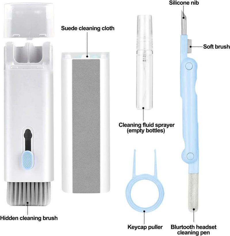 IFTHFOUR 7-in-1 Electronic Cleaner Kit for Keyboards, Laptops, and More (Blue) - Image 5