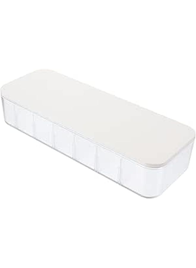 Black PP Cord Management Box Desk Organizer Hider - Image 1
