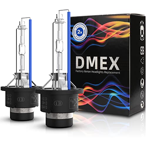 DMEX D4S 35W Xenon Headlight HID Bulbs 8000K White Blue 66440 42402 42402WX Replacement Pack of 2Not fit Halogen Headlight Assembly