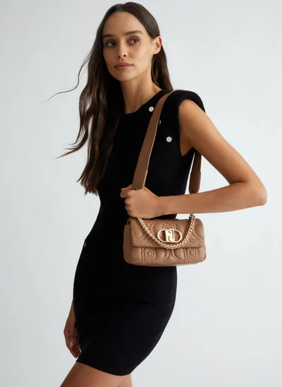 Liu Jo Brown quilted mini bag