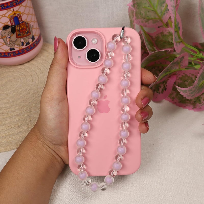 Threads & Beads mobile charm with dual beads and transparent beads, mobile charm - Image 3