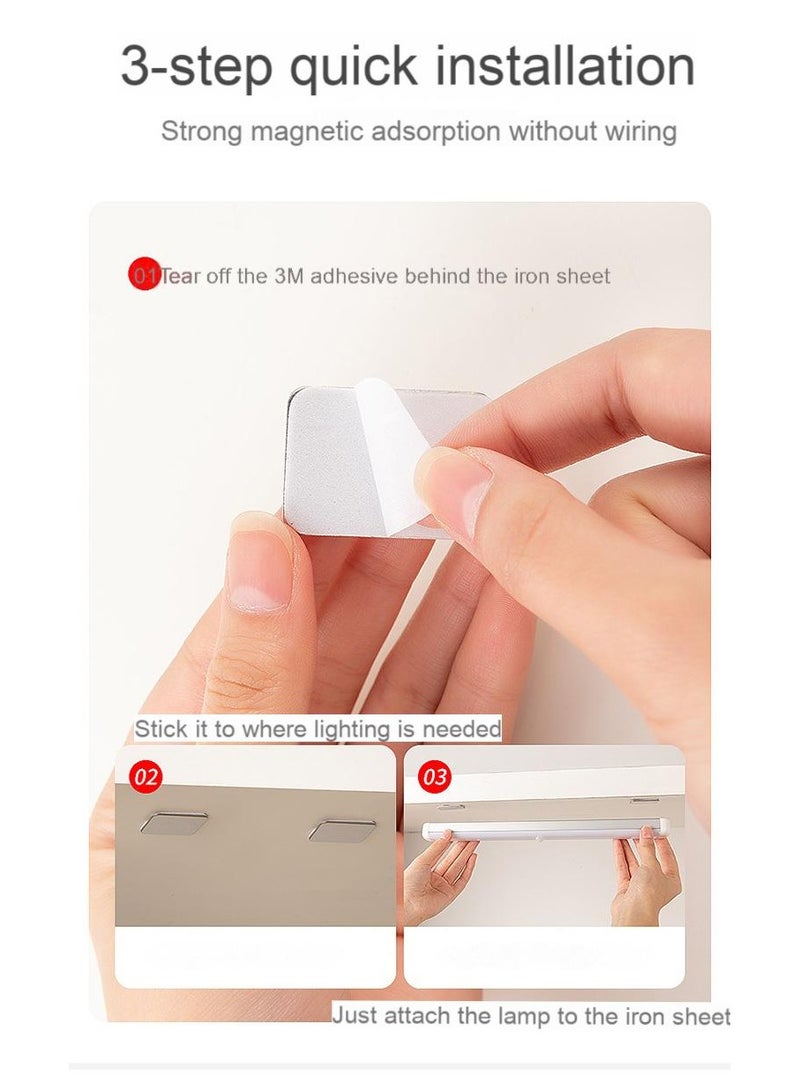 Multifunctional Induction Long Style Light Bar - 30CM Warm Light, Motion Sensing, Adjustable Brightness  Color Temperature, USB Rechargeable, Ideal for Home  Dorm Use - Image 2