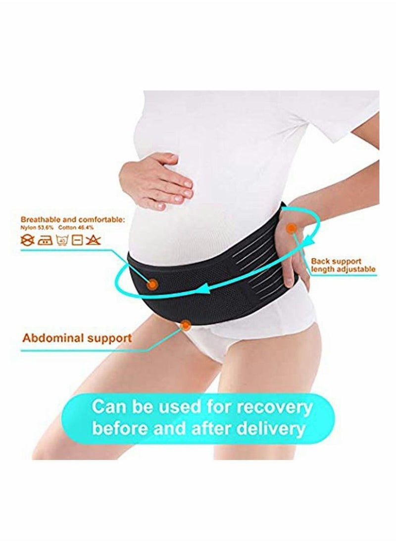Y&D Maternity Belt, Pregnancy Support, Bump Band Abdominal, Belly Back Brace Strap (Black)  - Image 5