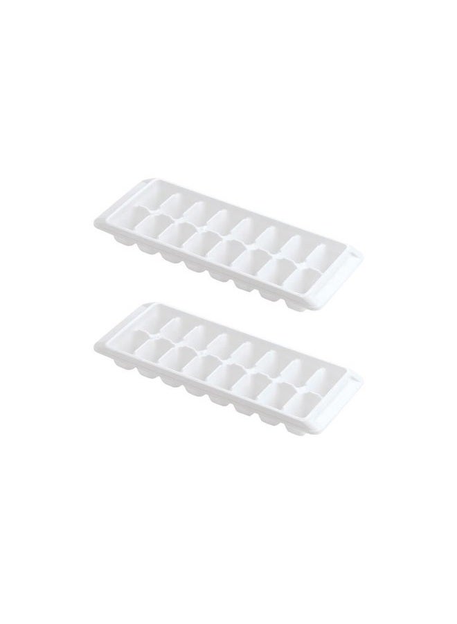 Kitch Ice Tray Easy Release White Ice Cube Trays, 16 Cube (Pack of 2) (2867-WHT-2) - Image 1