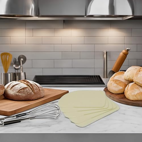 BAKERS PARDISE Bakers Paradise Dough Scraper Bowl Scraper | Flexible Food Safe Plastic Dough Cutter for Baking, Bread, Cake, Pastry & Fondant | Multipurpose Kitchen Scraper Tool for Mixing & Icing-(Pack of 5) - Image 3