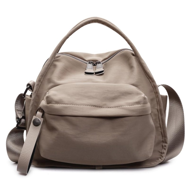 Cohawk Solid Color Nylon Crossbody Bag for Women Soft Handbag with Top Handle Casual Shoulder Bag Elegant Square Purse - Image 1