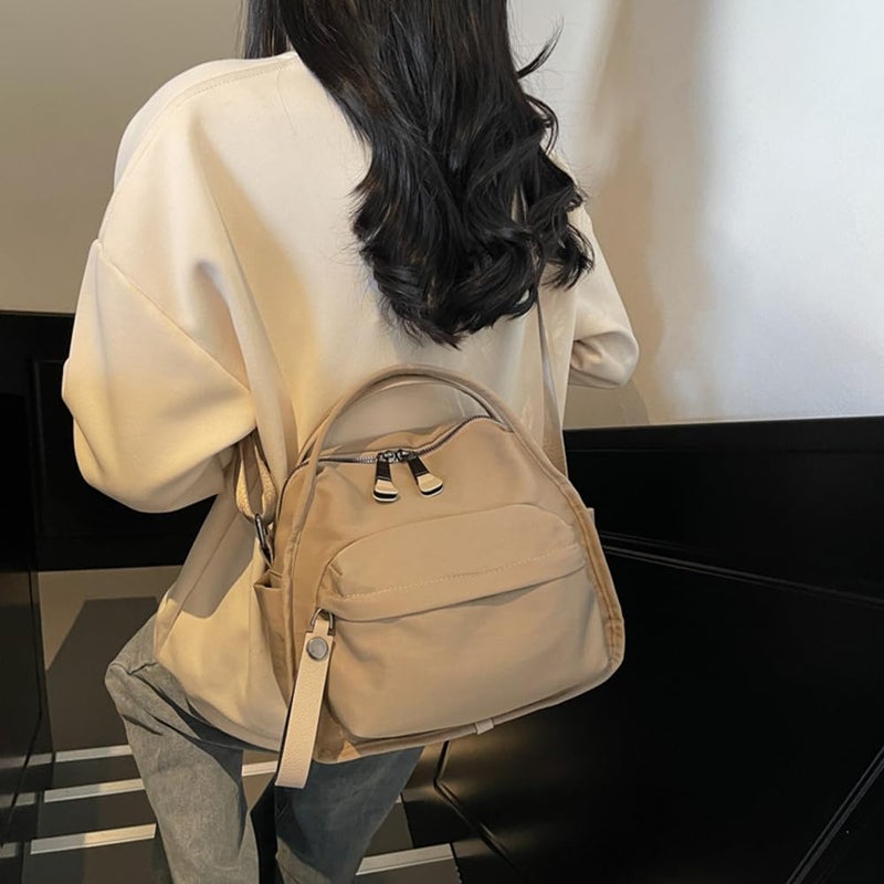 Cohawk Solid Color Nylon Crossbody Bag for Women Soft Handbag with Top Handle Casual Shoulder Bag Elegant Square Purse - Image 2