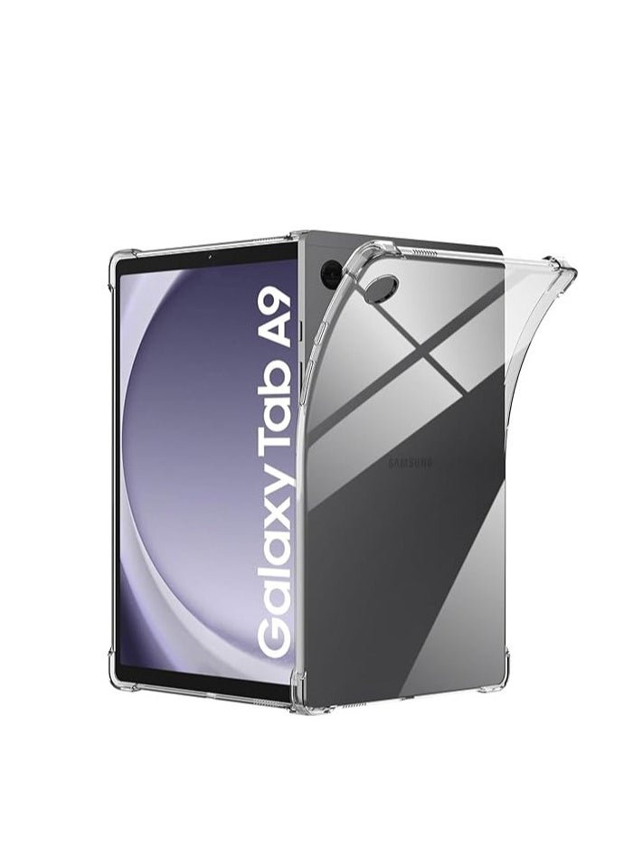 Generic Clear Protective Case Compatible with Samsung Galaxy Tab A9 8.7 inch 2023, Airbag Drop Protection, Flexible Shockproof Scratch Resistant Anti-Yellowing Silicone for Samsung Galaxy Tab A9 8.7 inch 