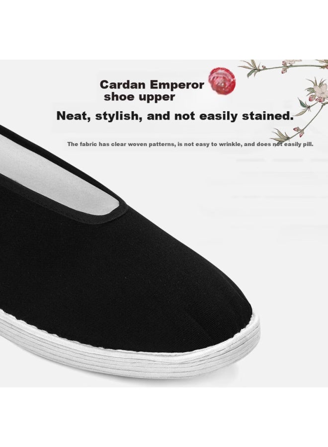 Yuzhaolin Traditional Handmade Beijing Cloth Shoes With Thousand-layer Sole, Slip-on Casual Low-top Men's Shoes Y1s-1001 Round Toe Size 40 - Image 2
