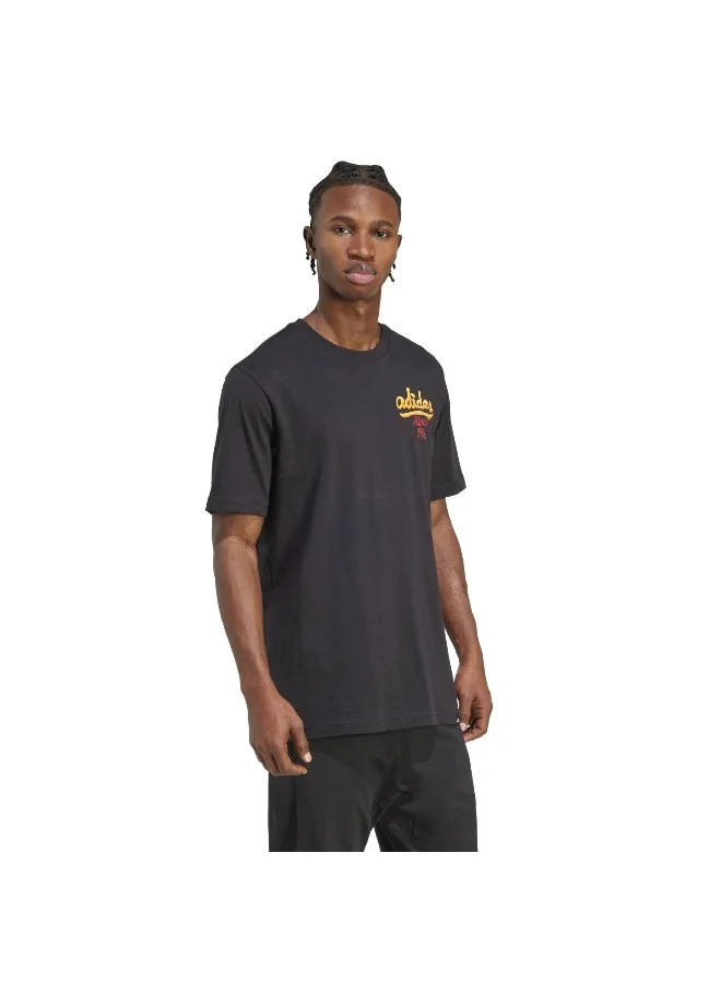 adidas M Sauce T Black Graphic Tee (Short Sleeve) T-Shirts For Men