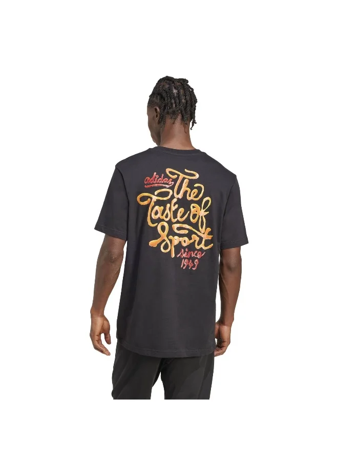 adidas M Sauce T Black Graphic Tee (Short Sleeve) T-Shirts For Men