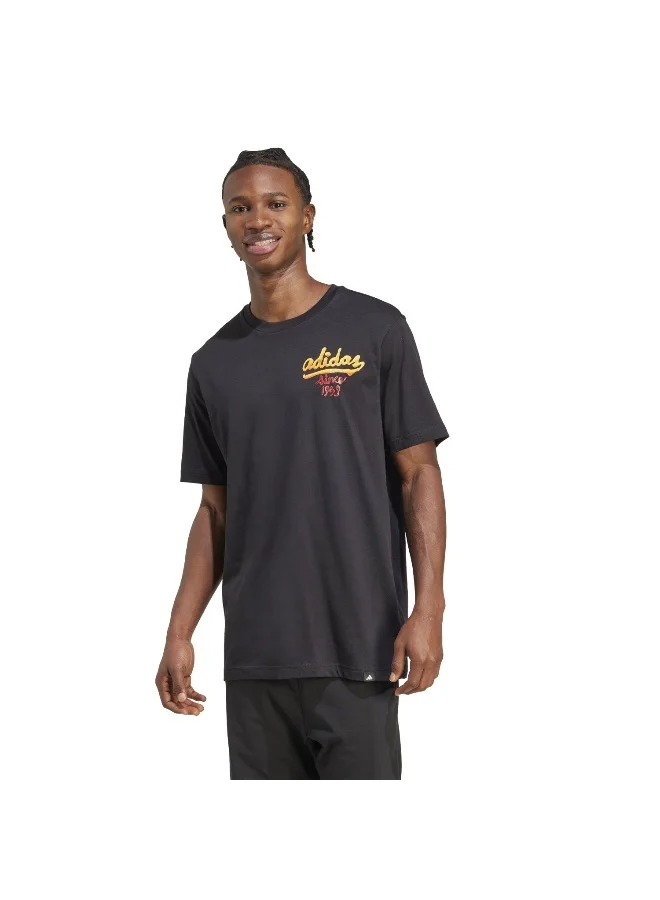 Adidas Adidas M Sauce T Black Graphic Tee (Short Sleeve) T-Shirts For Men