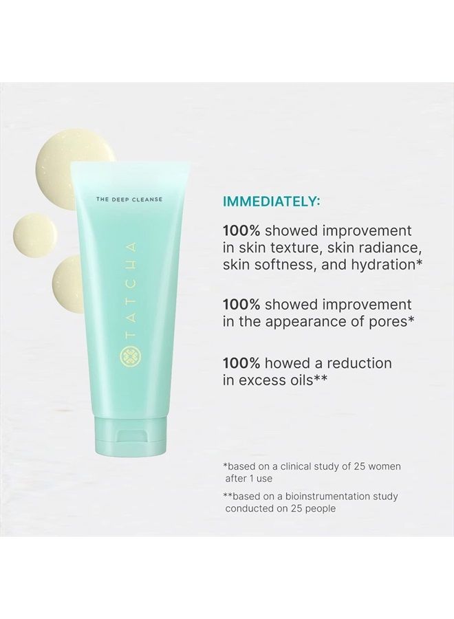 TATCHA التنظيف العميق | منظف مقشر عميق ولطيف، يرفع الأوساخ، يقلل من الزيوت الزائدة ويفتح ويشد المسام | 5 أونصات - Image 3