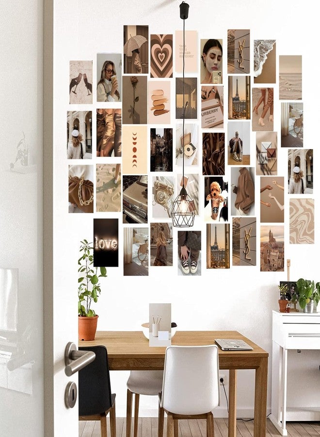 Kitty Cat - Brown Aesthetic Wall Collage Kit for Room Decor | Set of 30 Aesthetic Posters | 300 GSM Water Resistant Paper | Size 4x6 Inch | Unframed | Comes With Double Sided Tape (30) - Image 3