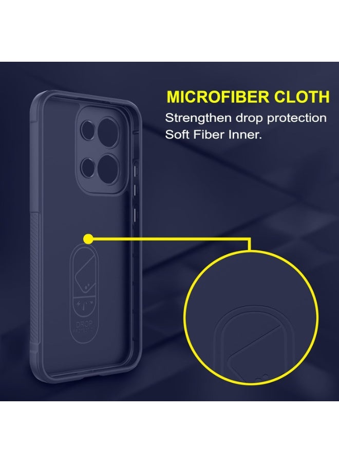 Premium Protection Back Silicone Case Compatible with Oppo Reno 13 5G Magic Shield Shockproof Case with Camera Protection (Blue) - Image 4