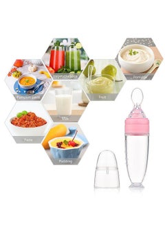 ULHYC 2 Pieces Silicone Baby Spoons Baby Feeding Spoon with Standing Base for Infant 0-24 Months Dispensing and Feeding  - Image 2