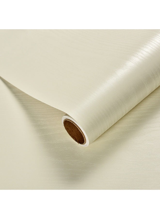 آنا ورق حائط ذاتي اللصق مضاد للماء والرطوبة والزيت بنقشة الخشب، 40 سم × 10 م للتجديد المنزلي - Image 1