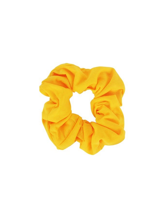 Motique Accessories Jumbo Cotton Scrunchie Hair Tie - Yellow - Image 1