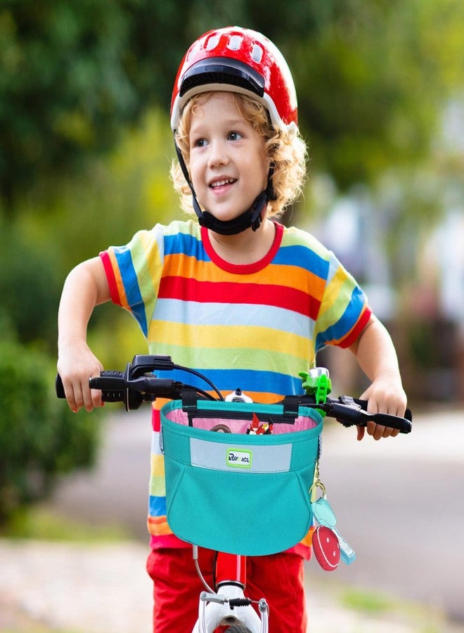 RAYMACE Kids Bike Basket,Children's Bike Basket Front,Waterproof Bicycle Basket Handlebar Bag for Girls,Boys Toddlers Bike or Scooter Accessories - Image 2