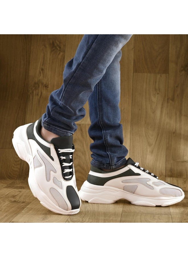 Cruiser Men's Flare White Chunky Sneakers_8 UK (2521-5) - Image 3