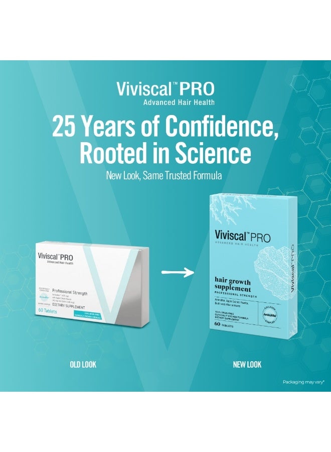 فيفيسكال بروفيشنال مكمل غذائي متقدم لصحة الشعر مع فيتامين C والكولاجين البحري للرجال والنساء - 60 قرصًا - Image 2
