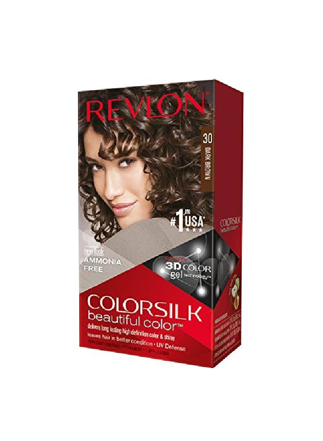 Revlon Color Silk Beautiful Hair Color Dark Brown 30 - Image 2