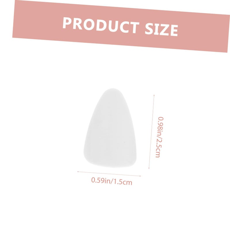 White Nylon Lute Nails 5 Pieces Comfortable Portable for Guzheng String Instruments - Image 3