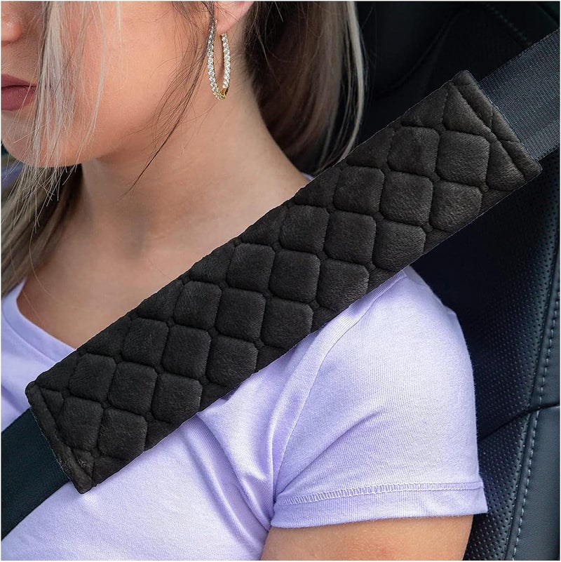 Kewucn Extra Long Seatbelt Cover - Black - Image 1