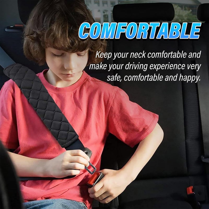 Kewucn Extra Long Seatbelt Cover - Black - Image 5