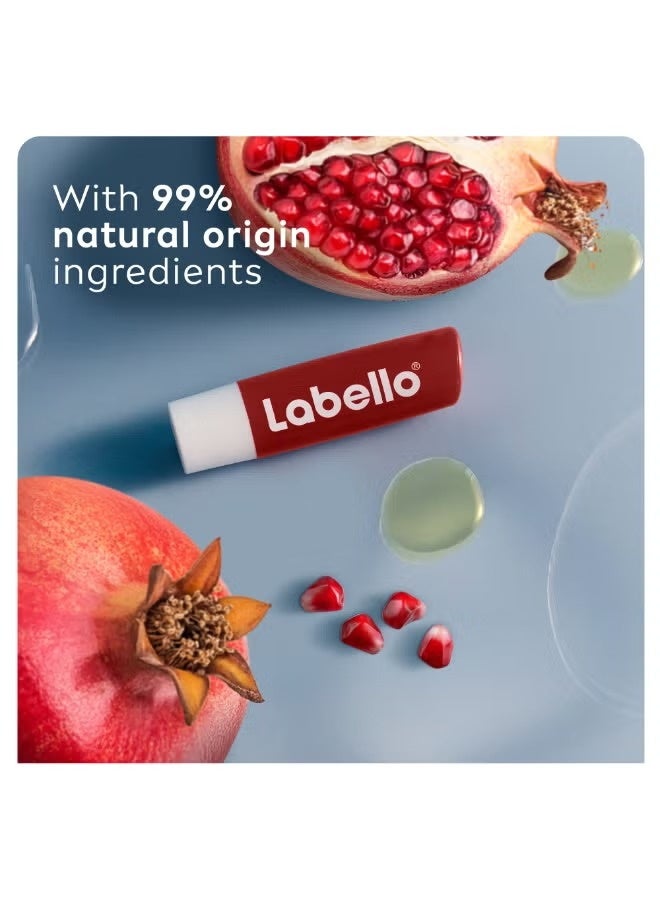 Labello Pack Of 2 Moisturizing Lip Balm Pomegranate Shine 4.8grams - Image 3