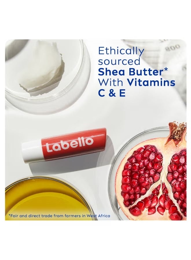 Labello Pack Of 2 Moisturizing Lip Balm Pomegranate Shine 4.8grams - Image 4