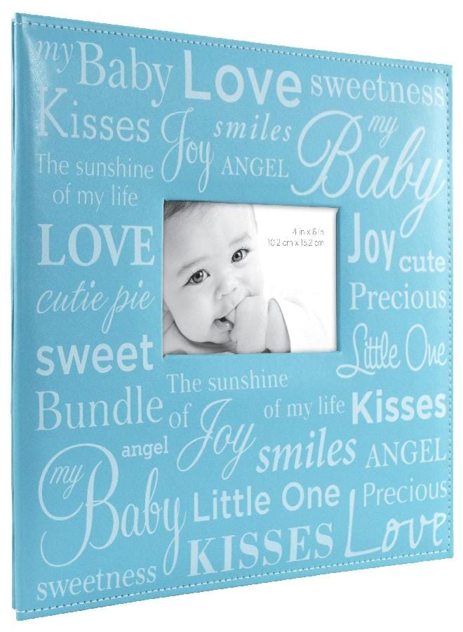 MCS Expandable 10-Page Baby Scrapbook Album with Photo Opening Cover and 12 x 12 Inch Pages, 13.5 x 12.5 Inch, Baby Blue Expressions - Image 2