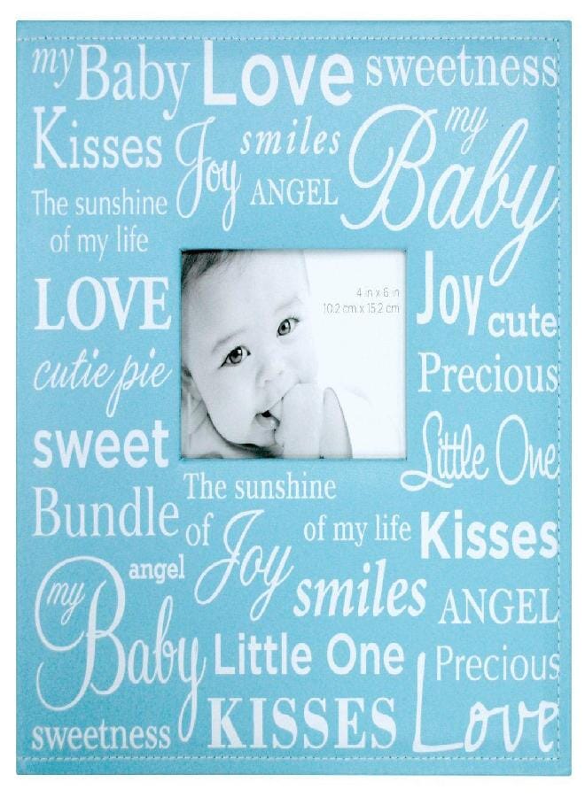 MCS Expandable 10-Page Baby Scrapbook Album with Photo Opening Cover and 12 x 12 Inch Pages, 13.5 x 12.5 Inch, Baby Blue Expressions - Image 1