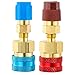 Tigbear R1234yf Quick Couplers Kit R1234YF to R134A Quick Coupler Adapter HighLow Side Quick Coupler R1234YF AC Charging Hose Adapter Fitting Connector for Car Conditioner AC Charging - Image 2
